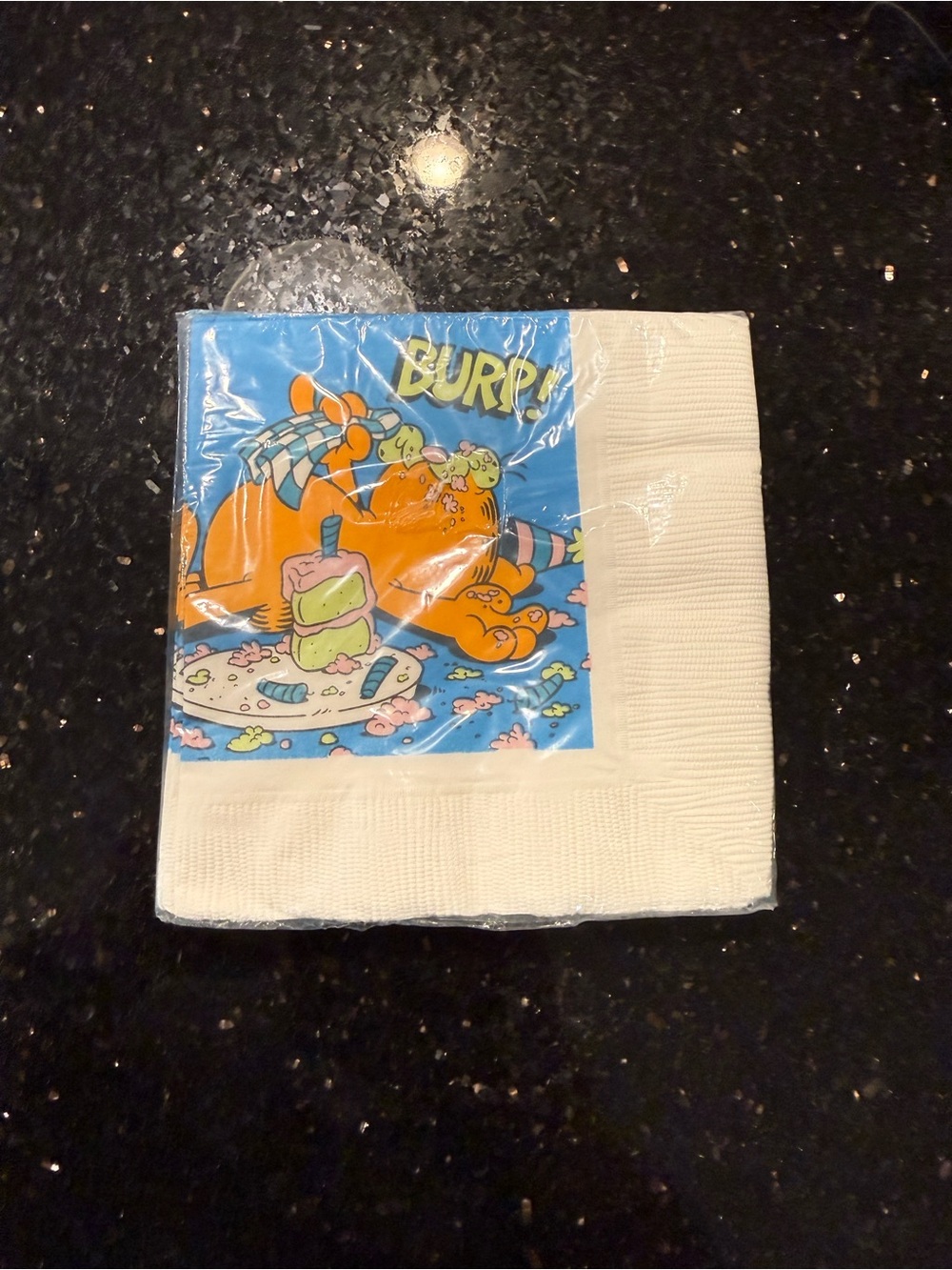 Vintage 1978 Garfield “BURP!” Beverage Napkins Hallmark 16 Count Sealed NOS